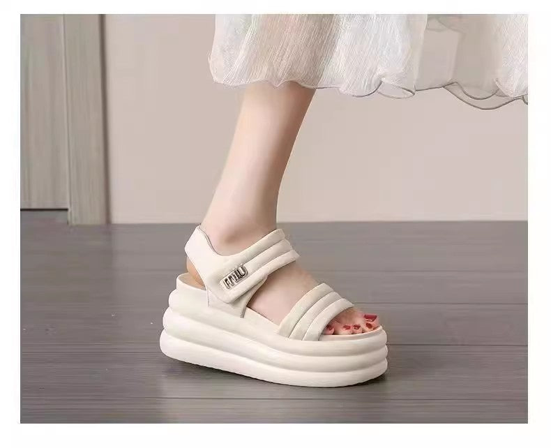 【Shoes】8CM厚底サンダル　Ｗ12370