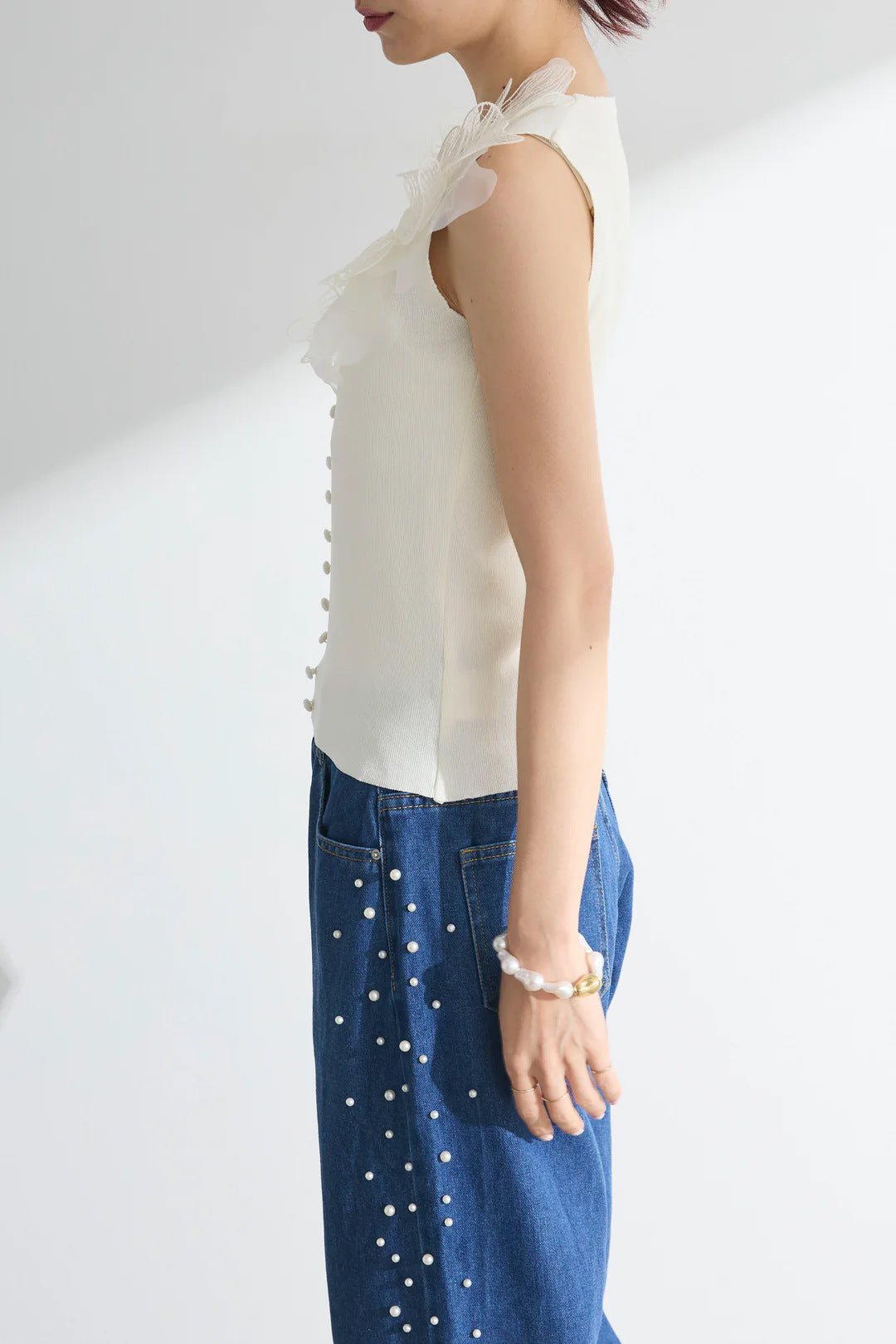 【Tops】Vネックニットトップス T01685