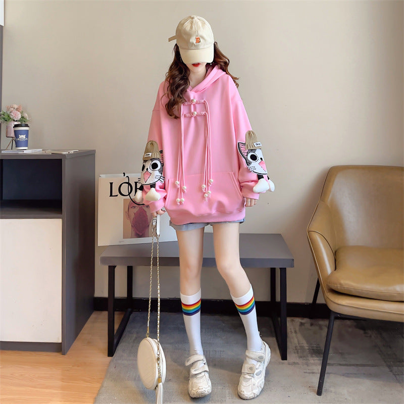 【Tops】キャラクター厚手フーディー　Z7642