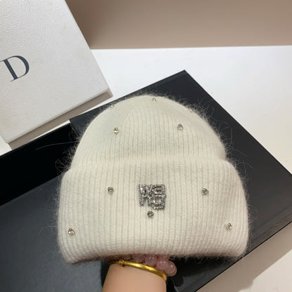 【雑貨】ダイヤモンドニット帽子 　Ｗ13860
