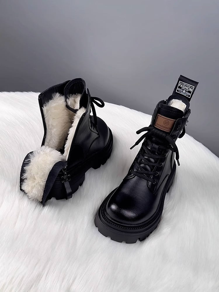 【Shoes】厚手暖かいエンジニアブーツ   W14243