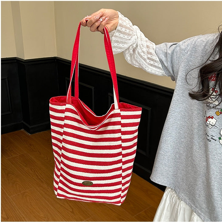 【雑貨】カラフル！裏表使える帆布トート T01832