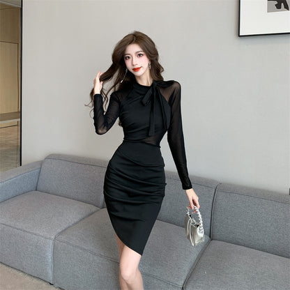 【Dress】チュール切替ワンピース　Z8253