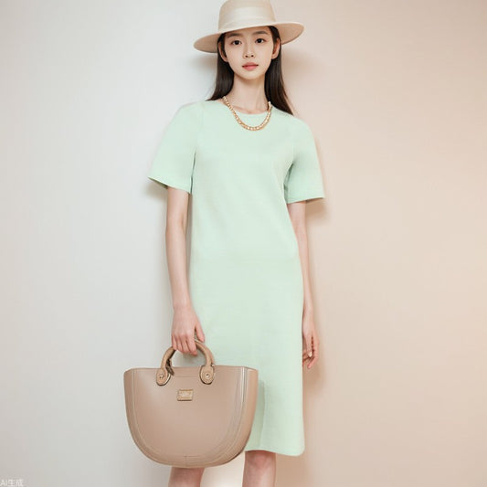 【Dress】ラウンドネックドレス T01664