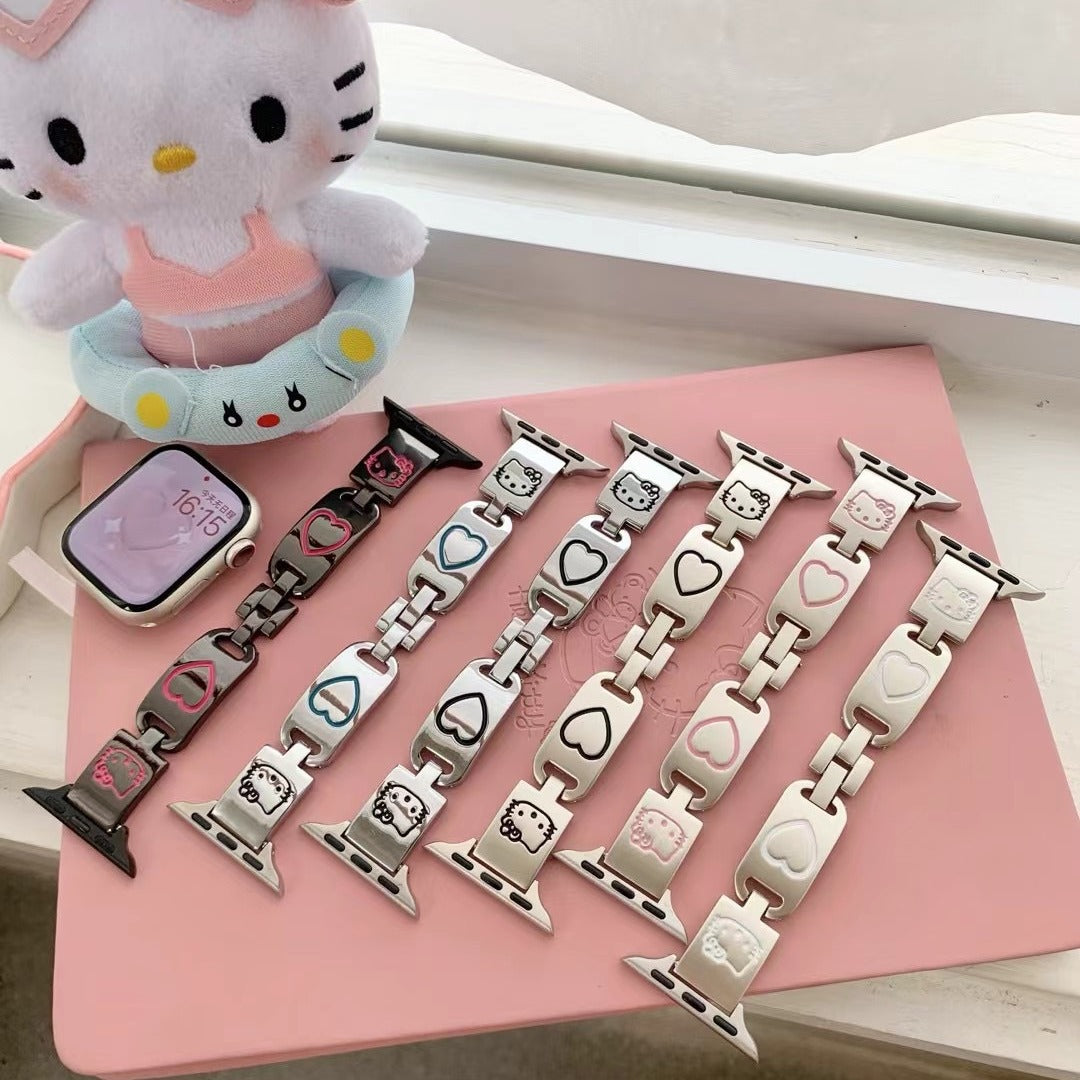 【雑貨】Apple Watchかわいいらしい金属製バンド T01777