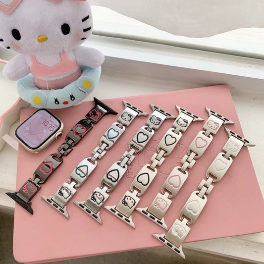 【雑貨】Apple Watchかわいいらしい金属製バンド T01777