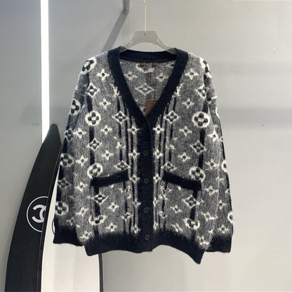 【Outer】ジャカードニットカーディガン　Ｗ14217