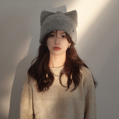 【雑貨】猫の耳ニット帽子　Ｗ14345