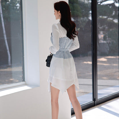 【Dress】切り替えデザインワンピース　W11188