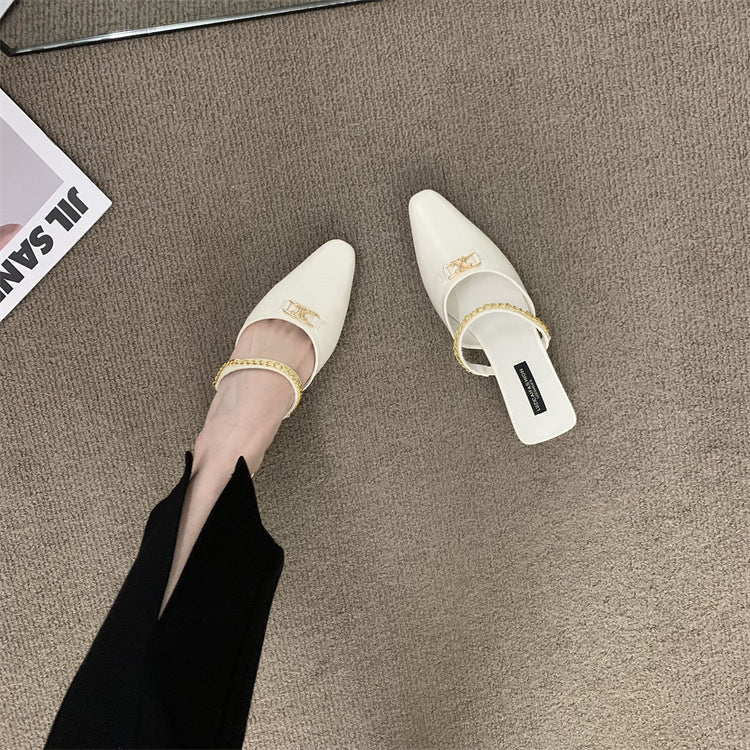 【Shoes】高級感フラットスリッパ　Z8134