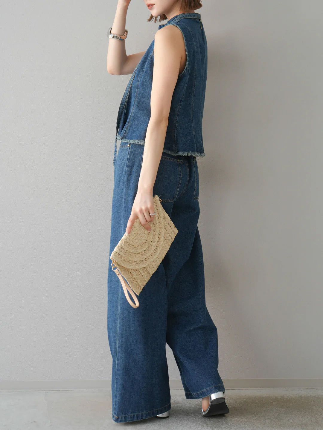 【Set】ファッションデニム2点セットT01695