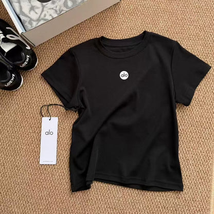 【Tops】春夏ラウンドネックTシャツ T01540