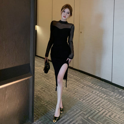 【Dress】チュール切替ワンピース　Z8167