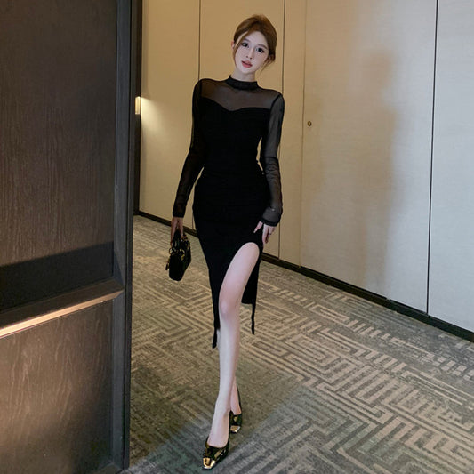 【Dress】チュール切替ワンピース　Z8167