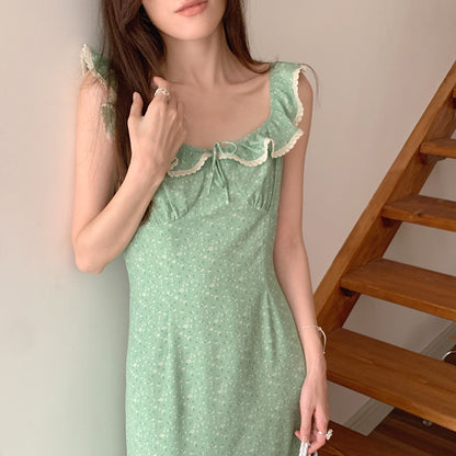 【Dress】小花柄シェイプアップワンピース T01812