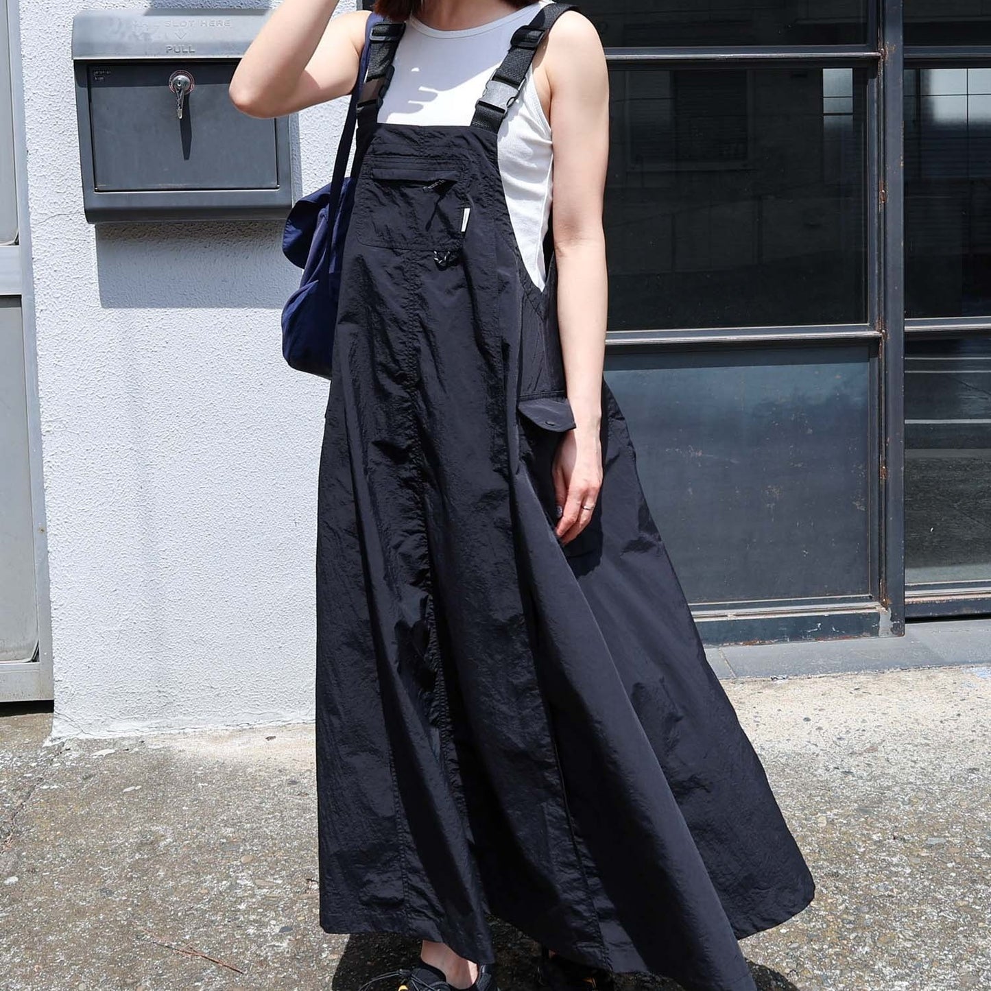 【Dress】デザイナーサスペンダードレス T01688