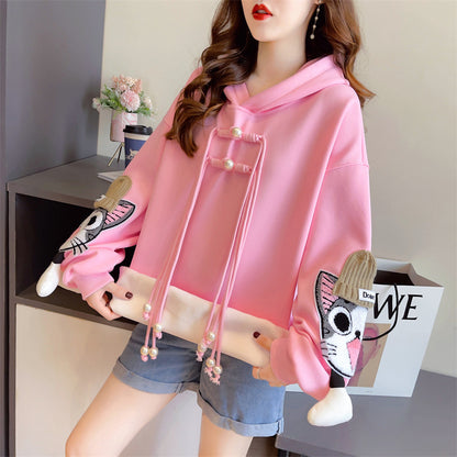 【Tops】キャラクター厚手フーディー　Z7642