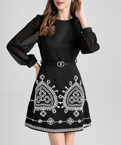 【Dress】チュール切替ワンピース   W14445