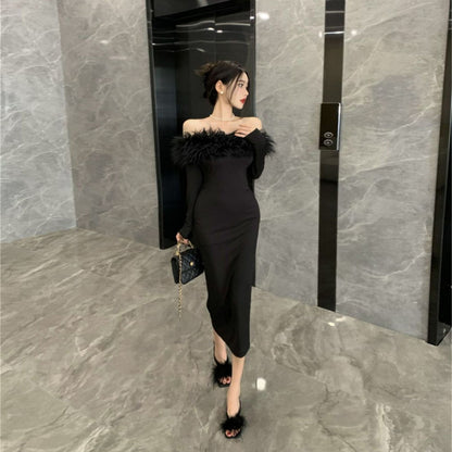【Dress】切り替えデザインワンピース 　W14672