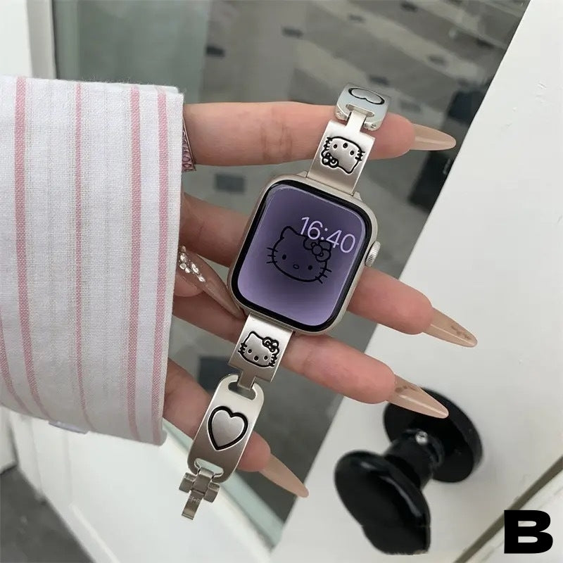 【雑貨】Apple Watchかわいいらしい金属製バンド T01777