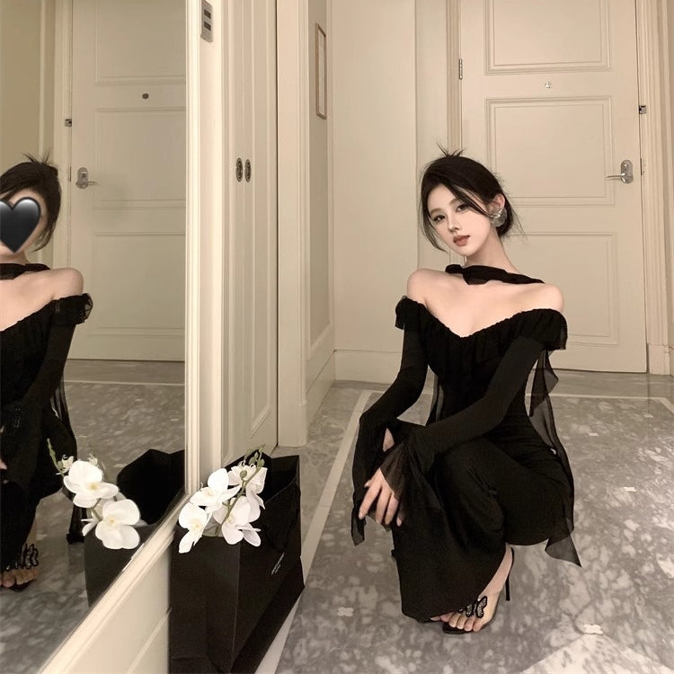 【Dress】チュールドッキングワンピース T01211