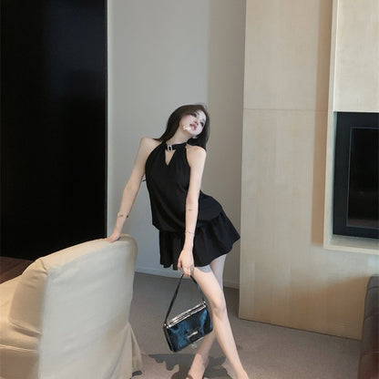 【Dress】ホルターネックバックレスドレス T01394