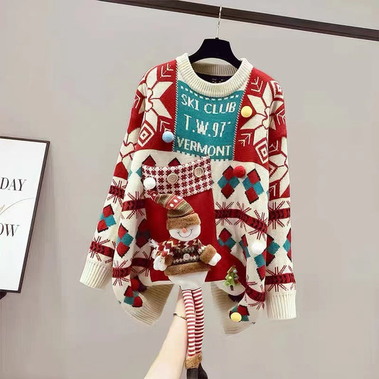 【Tops】クリスマスニットセーター　Ｗ14623