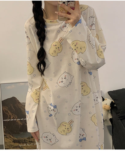 【Roomwear】春秋ルームワンピース　Z7639