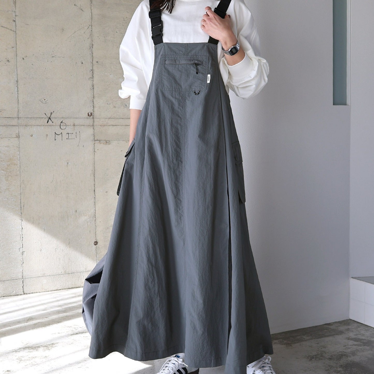 【Dress】デザイナーサスペンダードレス T01688