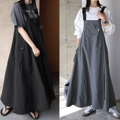 【Dress】デザイナーサスペンダードレス T01688