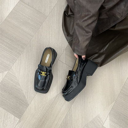 【Shoes】厚底ロファーシューズ　Z8136