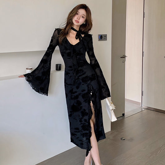 【Dress】ジャカードワンピース　W13805