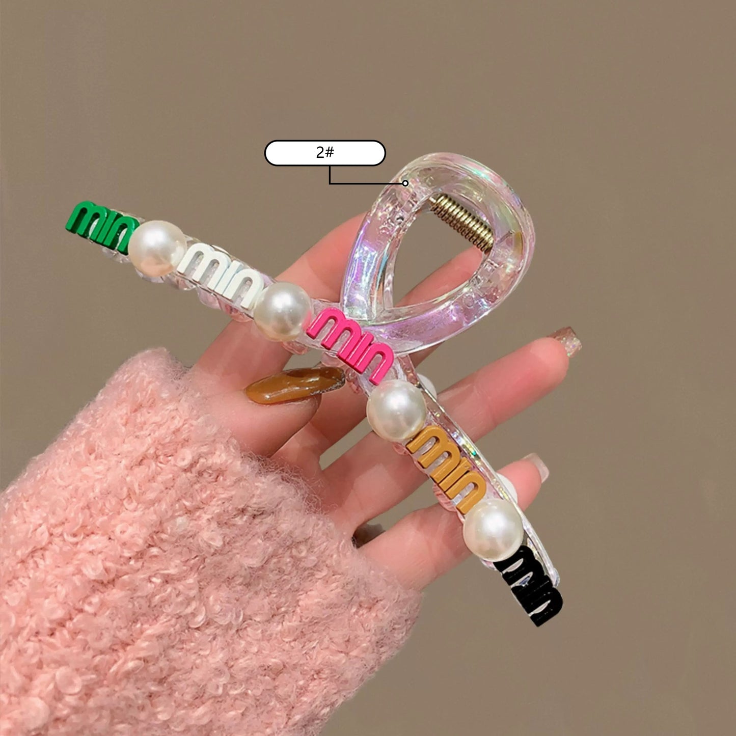 【雑貨】カラフルヘアクリップ　Z8285