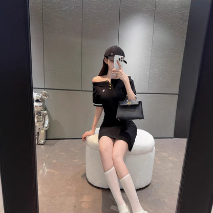 【Dress】オフショルダードレス T01621