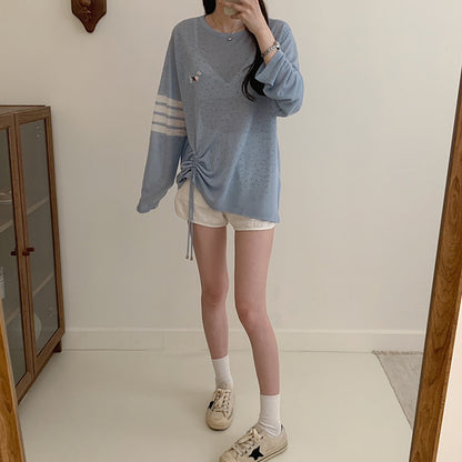 【Tops】透け感Ｔシャツ　W14322