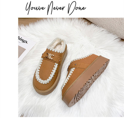 【Shoes】裏起毛厚手スリッパ 　　Ｗ14585
