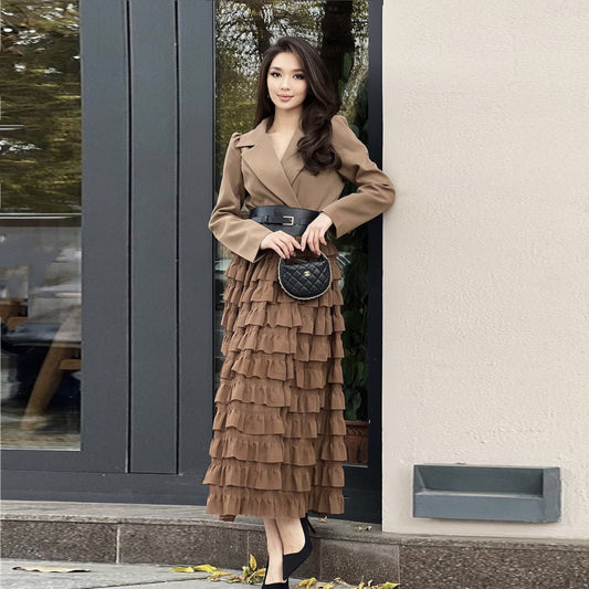 【Dress】ティアードワンピース    W14446