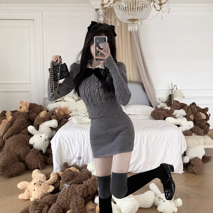 【Dress】セーター+スカート　2点セット　Z8196