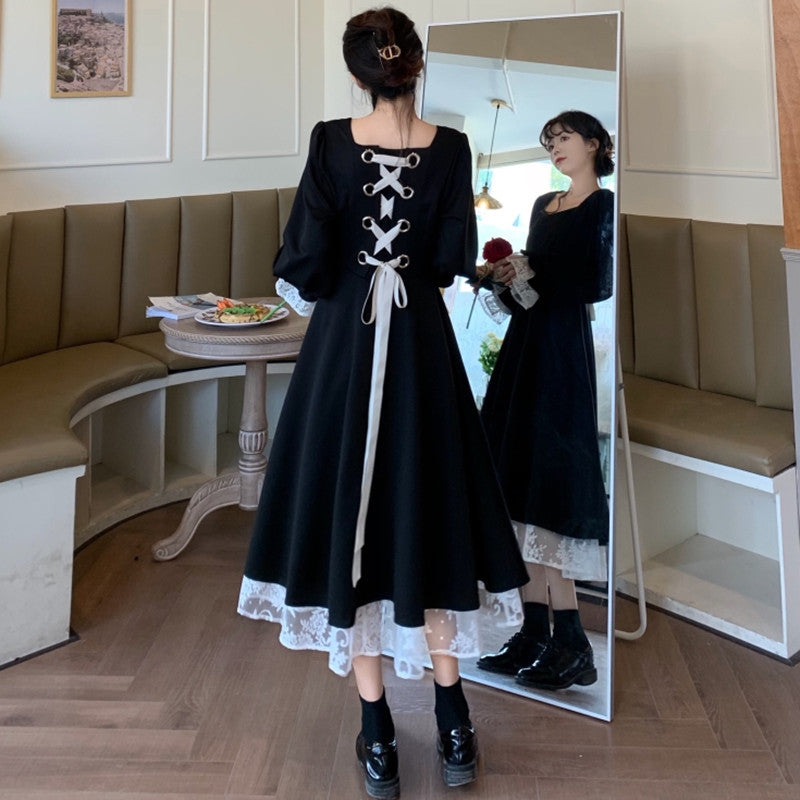 【Dress】バックリボンワンピース　Z8366