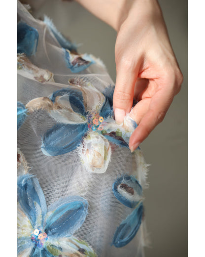 【Bottoms】展開花柄スカート T01678