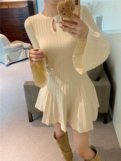 【Dress】ベルスリーブワンピース T01233