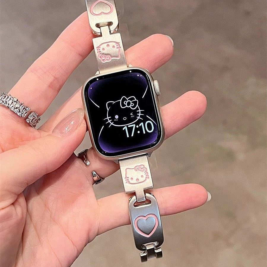 【雑貨】Apple Watchかわいいらしい金属製バンド T01777