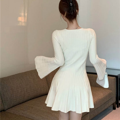 【Dress】ベルスリーブワンピース T01233