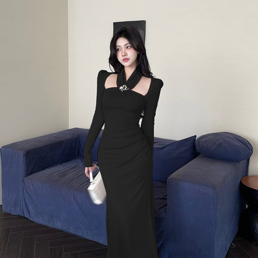 【Dress】ホルターネックワンピース   W13802