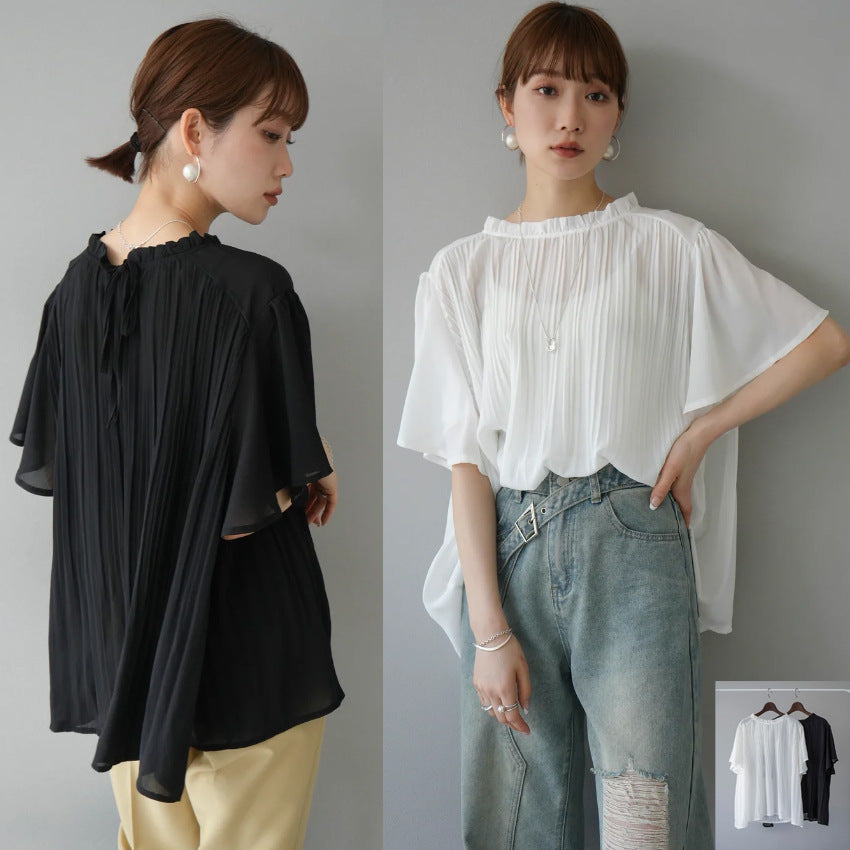 【Tops】夏ぴったり薄いTシャツ T01681