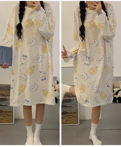 【Roomwear】春秋ルームワンピース　Z7639
