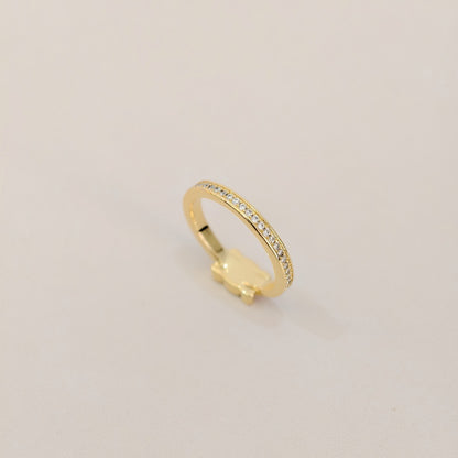 【雑貨】高級感ダイヤモンド指輪  T01243