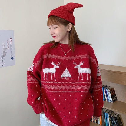【Tops】クリスマスニットセーター　W14624