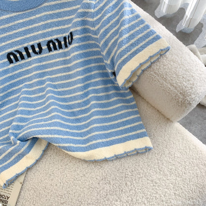【Tops】半袖ニット　Ｗ11999