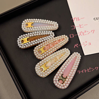 【雑貨】パールヘアピン T01842